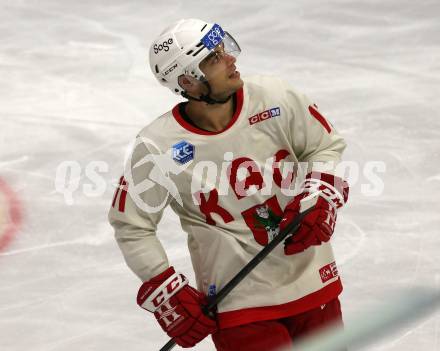 EBEL. Eishockey Bundesliga. EC KAC gegen  Steinbach Black Wings 1992.  Lukas Haudum (KAC). Klagenfurt, am 21.10.2022.
Foto: Kuess
www.qspictures.net
---
pressefotos, pressefotografie, kuess, qs, qspictures, sport, bild, bilder, bilddatenbank