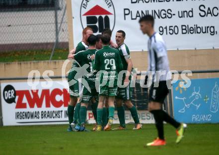 Fussball. Kaerntner Liga. Bleiburg gegen Lendorf.  Torjubel Sandro Christoph Morgenstern (Lendorf). Bleiburg, am 22.10.2022.
Foto: Kuess
---
pressefotos, pressefotografie, kuess, qs, qspictures, sport, bild, bilder, bilddatenbank