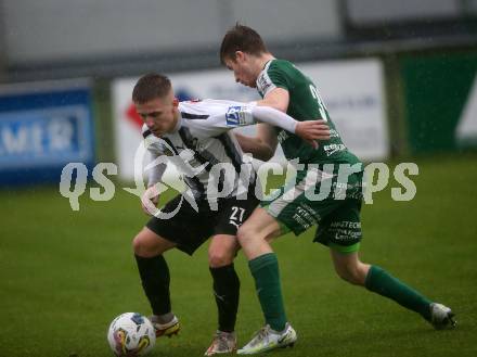 Fussball. Kaerntner Liga. Bleiburg gegen Lendorf.  Smajl Delic  (Bleiburg),  Fabian Hoi  (Lendorf). Bleiburg, am 22.10.2022.
Foto: Kuess
---
pressefotos, pressefotografie, kuess, qs, qspictures, sport, bild, bilder, bilddatenbank