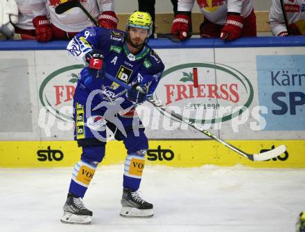 EBEL. Eishockey Bundesliga. EC VSV gegen EC Red Bull Salzburg.  Alexander Rauchenwald (VSV). Villach, am 23.10.2022.
Foto: Kuess
www.qspictures.net
---
pressefotos, pressefotografie, kuess, qs, qspictures, sport, bild, bilder, bilddatenbank