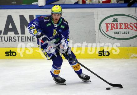 EBEL. Eishockey Bundesliga. EC VSV gegen EC Red Bull Salzburg.  Felix Maxa (VSV). Villach, am 23.10.2022.
Foto: Kuess
www.qspictures.net
---
pressefotos, pressefotografie, kuess, qs, qspictures, sport, bild, bilder, bilddatenbank