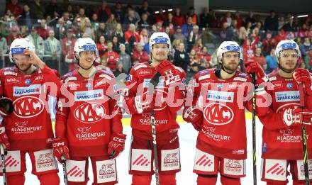 EBEL. Eishockey Bundesliga. EC KAC gegen  VSV.  Manuel Ganahl, Matthew Fraser, Daniel Obersteiner,  (KAC). Klagenfurt, am 26.10.2022.
Foto: Kuess
www.qspictures.net
---
pressefotos, pressefotografie, kuess, qs, qspictures, sport, bild, bilder, bilddatenbank