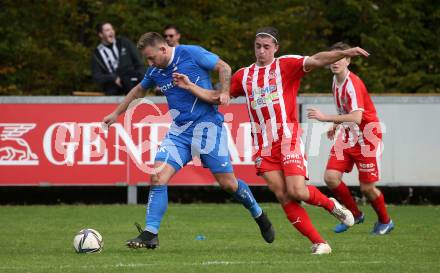 Fussball KFV Cup. KAC 1909 gegen SAK.   Patrick Legner  (KAC),    Darijo Biscan (SAK).  Klagenfurt, am 26.10.2022.
Foto: Kuess
---
pressefotos, pressefotografie, kuess, qs, qspictures, sport, bild, bilder, bilddatenbank