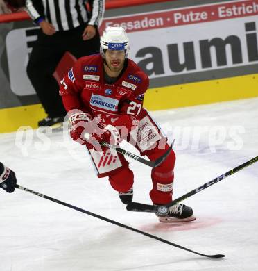 EBEL. Eishockey Bundesliga. EC KAC gegen  Hydro Fehervar AV 19.  Thomas Hundertpfund,  (KAC). Klagenfurt, am 28.10.2022.
Foto: Kuess
www.qspictures.net
---
pressefotos, pressefotografie, kuess, qs, qspictures, sport, bild, bilder, bilddatenbank