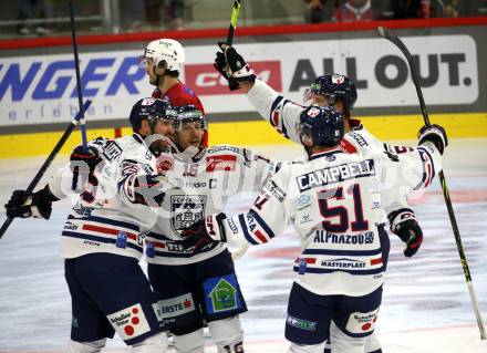 EBEL. Eishockey Bundesliga. EC KAC gegen  Hydro Fehervar AV 19.  Torjubel  (Fehervar). Klagenfurt, am 28.10.2022.
Foto: Kuess
www.qspictures.net
---
pressefotos, pressefotografie, kuess, qs, qspictures, sport, bild, bilder, bilddatenbank