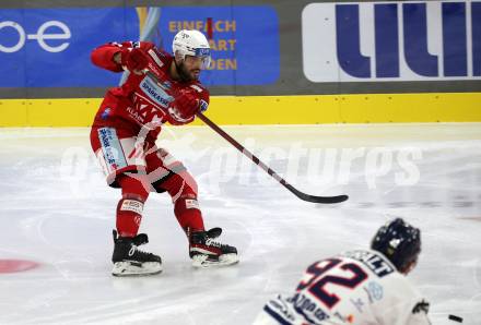 EBEL. Eishockey Bundesliga. EC KAC gegen  Hydro Fehervar AV 19. Steven Strong  (KAC). Klagenfurt, am 28.10.2022.
Foto: Kuess
www.qspictures.net
---
pressefotos, pressefotografie, kuess, qs, qspictures, sport, bild, bilder, bilddatenbank