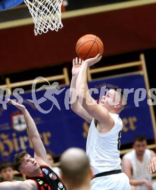 Basketball 2. Liga 2022/2023. Grunddurchgang 4. Runde.  KOS Celovec gegen  Mistelbach Mustangs.   Grega Sajevic (KOS). Klagenfurt, am 29.10.2022.
Foto: Kuess
www.qspictures.net
---
pressefotos, pressefotografie, kuess, qs, qspictures, sport, bild, bilder, bilddatenbank