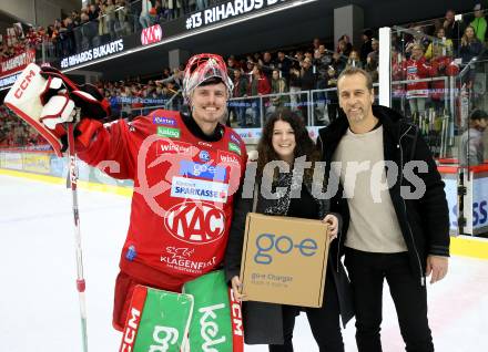 EBEL. Eishockey Bundesliga. EC KAC gegen  spusu Vienna Capitals.  Sebastian Dahm (KAC). Klagenfurt, am 6.11.2022.
Foto: Kuess
www.qspictures.net
---
pressefotos, pressefotografie, kuess, qs, qspictures, sport, bild, bilder, bilddatenbank