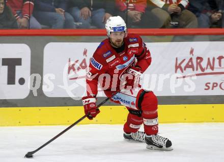 EBEL. Eishockey Bundesliga. EC KAC gegen  spusu Vienna Capitals.  Rihards Bukarts (KAC). Klagenfurt, am 6.11.2022.
Foto: Kuess
www.qspictures.net
---
pressefotos, pressefotografie, kuess, qs, qspictures, sport, bild, bilder, bilddatenbank