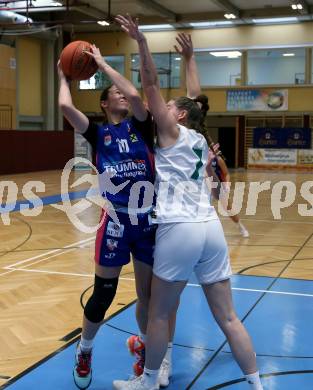 Basketball Damen. AUSTRIA CUP.  KOS Celovec Damen gegen UBSC-DBBC Graz.  Nikolina Sofric (KOS), Ajla Meskic  (Graz). Klagenfurt, 12.11.2022.
Foto: Kuess
---
pressefotos, pressefotografie, kuess, qs, qspictures, sport, bild, bilder, bilddatenbank