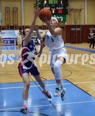 Basketball Damen. AUSTRIA CUP.  KOS Celovec Damen gegen UBSC-DBBC Graz. Antonia Ronacher  (KOS),  Maria Repelnig (Graz). Klagenfurt, 12.11.2022.
Foto: Kuess
---
pressefotos, pressefotografie, kuess, qs, qspictures, sport, bild, bilder, bilddatenbank