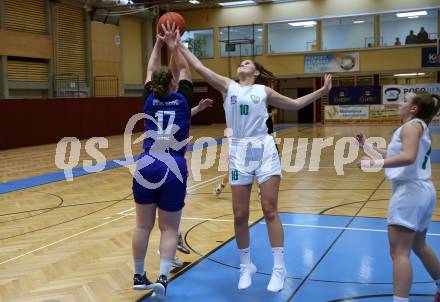 Basketball Damen. AUSTRIA CUP.  KOS Celovec Damen gegen UBSC-DBBC Graz.  Valentina Peulic (KOS),  Nina Krisper (Graz). Klagenfurt, 12.11.2022.
Foto: Kuess
---
pressefotos, pressefotografie, kuess, qs, qspictures, sport, bild, bilder, bilddatenbank