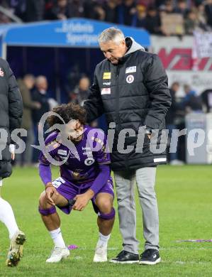 Fussball Bundesliga. SK Austria Klagenfurt gegen FC Red Bull Salzburg.  Maximiliano Moreira Romero, Trainer Peter Pacult (Klagenfurt). Klagenfurt, am 13.11.2022.
Foto: Kuess
---
pressefotos, pressefotografie, kuess, qs, qspictures, sport, bild, bilder, bilddatenbank