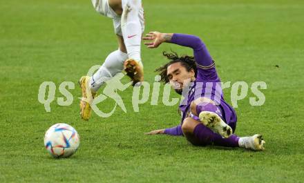 Fussball Bundesliga. SK Austria Klagenfurt gegen FC Red Bull Salzburg.  Maximiliano Moreira Romero (Klagenfurt). Klagenfurt, am 13.11.2022.
Foto: Kuess
---
pressefotos, pressefotografie, kuess, qs, qspictures, sport, bild, bilder, bilddatenbank