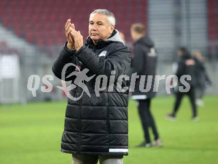 Fussball Bundesliga. SK Austria Klagenfurt gegen FC Red Bull Salzburg.  Trainer Peter Pacult (Klagenfurt). Klagenfurt, am 13.11.2022.
Foto: Kuess
---
pressefotos, pressefotografie, kuess, qs, qspictures, sport, bild, bilder, bilddatenbank