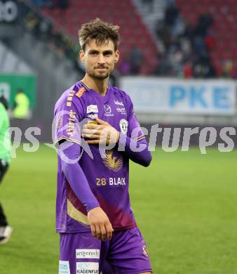 Fussball Bundesliga. SK Austria Klagenfurt gegen FC Red Bull Salzburg.  Thorsten Mahrer (Klagenfurt). Klagenfurt, am 13.11.2022.
Foto: Kuess
---
pressefotos, pressefotografie, kuess, qs, qspictures, sport, bild, bilder, bilddatenbank