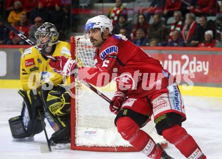 EBEL. Eishockey Bundesliga. EC KAC gegen  HC Pustertal Woelfe.  Lucas Lessio (KAC). Klagenfurt, am 18.11.2022.
Foto: Kuess
www.qspictures.net
---
pressefotos, pressefotografie, kuess, qs, qspictures, sport, bild, bilder, bilddatenbank