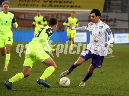 Fussball Woertherseecup. SK Austria Klagenfurt gegen 1860 Muenchen. Sebastian Soto,  (Austria Klagenfurt). Klagenfurt, 20.11.2022.
Foto: Kuess
---
pressefotos, pressefotografie, kuess, qs, qspictures, sport, bild, bilder, bilddatenbank