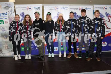 Schi Alpin. Schi Nordisch. Biathlon. Einkleidung Landesschiverband.   Alexander Payer, Sabine Schoeffmann,. Klagenfurt, am 3.12.2022.
Foto: Kuess

---
pressefotos, pressefotografie, kuess, qs, qspictures, sport, bild, bilder, bilddatenbank