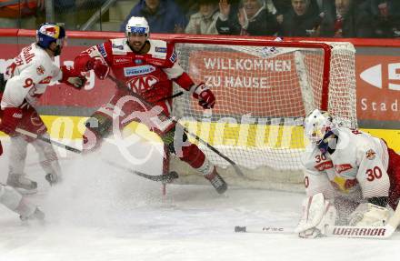 EBEL. Eishockey Bundesliga. EC KAC gegen  Salzburg.  Torjubel Lucas Lessio (KAC). Klagenfurt, am 9.12.2022.
Foto: Kuess
www.qspictures.net
---
pressefotos, pressefotografie, kuess, qs, qspictures, sport, bild, bilder, bilddatenbank