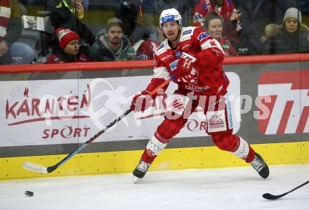 EBEL. Eishockey Bundesliga. EC KAC gegen  Salzburg. Nicholas Eric Petersen  (KAC). Klagenfurt, am 9.12.2022.
Foto: Kuess
www.qspictures.net
---
pressefotos, pressefotografie, kuess, qs, qspictures, sport, bild, bilder, bilddatenbank