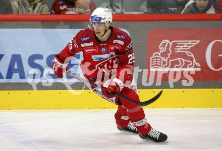 EBEL. Eishockey Bundesliga. EC KAC gegen  HC Pustertal.  Mike Zalewski (KAC). Klagenfurt, am 18.12.2022.
Foto: Kuess
www.qspictures.net
---
pressefotos, pressefotografie, kuess, qs, qspictures, sport, bild, bilder, bilddatenbank