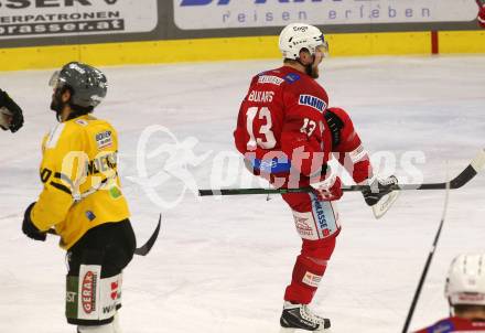 EBEL. Eishockey Bundesliga. EC KAC gegen  HC Pustertal.  Torjubel Rihards Bukarts (KAC). Klagenfurt, am 18.12.2022.
Foto: Kuess
www.qspictures.net
---
pressefotos, pressefotografie, kuess, qs, qspictures, sport, bild, bilder, bilddatenbank