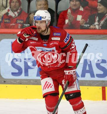 EBEL. Eishockey Bundesliga. EC KAC gegen  HC Pustertal.  Torjubel Rihards Bukarts (KAC). Klagenfurt, am 18.12.2022.
Foto: Kuess
www.qspictures.net
---
pressefotos, pressefotografie, kuess, qs, qspictures, sport, bild, bilder, bilddatenbank