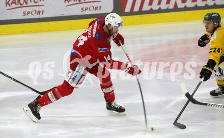 EBEL. Eishockey Bundesliga. EC KAC gegen  HC Pustertal. Paul Postma,   (KAC). Klagenfurt, am 18.12.2022.
Foto: Kuess
www.qspictures.net
---
pressefotos, pressefotografie, kuess, qs, qspictures, sport, bild, bilder, bilddatenbank