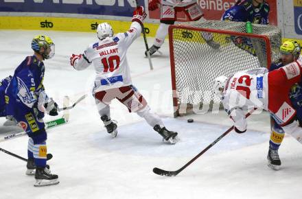 EBEL. Eishockey Bundesliga. VSV gegen KAC. Torjubel Thomas Vallant  (KAC). Villach, am 20.12.2022.
Foto: Kuess
www.qspictures.net
---
pressefotos, pressefotografie, kuess, qs, qspictures, sport, bild, bilder, bilddatenbank