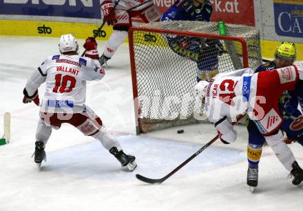 EBEL. Eishockey Bundesliga. VSV gegen KAC. Torjubel Thomas Vallant  (KAC). Villach, am 20.12.2022.
Foto: Kuess
www.qspictures.net
---
pressefotos, pressefotografie, kuess, qs, qspictures, sport, bild, bilder, bilddatenbank