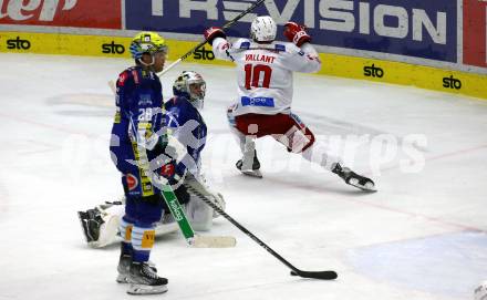 EBEL. Eishockey Bundesliga. VSV gegen KAC.  Torjubel Thomas Vallant  (KAC). Villach, am 20.12.2022.
Foto: Kuess
www.qspictures.net
---
pressefotos, pressefotografie, kuess, qs, qspictures, sport, bild, bilder, bilddatenbank