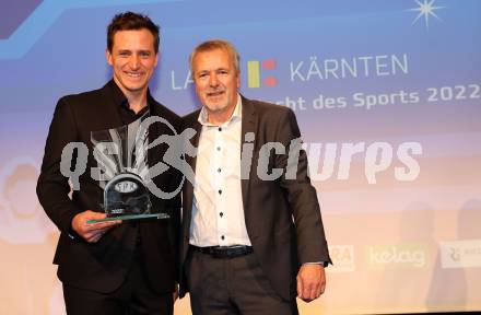 Nacht des Sports. Sportgala. Sportler des Jahres 2022.      Matthias Mayer, Marijan Velik. Velden, am 21.12.2022.
Foto: Kuess
www.qspictures.net


---
pressefotos, pressefotografie, kuess, qs, qspictures, sport, bild, bilder, bilddatenbank