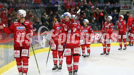 EBEL. Eishockey Bundesliga. EC KAC gegen  Moser Medical Graz99ers.  Thomas Hundertpfund, Manuel Ganahl (KAC). Klagenfurt, am 23.12.2022.
Foto: Kuess
www.qspictures.net
---
pressefotos, pressefotografie, kuess, qs, qspictures, sport, bild, bilder, bilddatenbank