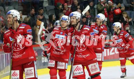 EBEL. Eishockey Bundesliga. EC KAC gegen  Moser Medical Graz99ers.  Thomas Hundertpfund, Manuel Ganahl (KAC). Klagenfurt, am 23.12.2022.
Foto: Kuess
www.qspictures.net
---
pressefotos, pressefotografie, kuess, qs, qspictures, sport, bild, bilder, bilddatenbank