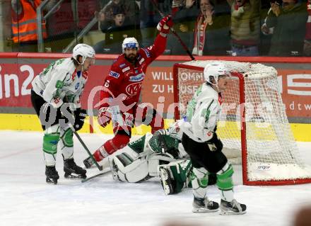 EBEL. Eishockey Bundesliga. EC KAC gegen  HK SZ Olimpija Ljubljana.  Torjubel Lucas Lessio (KAC). Klagenfurt, am 3.1.2023.
Foto: Kuess
www.qspictures.net
---
pressefotos, pressefotografie, kuess, qs, qspictures, sport, bild, bilder, bilddatenbank