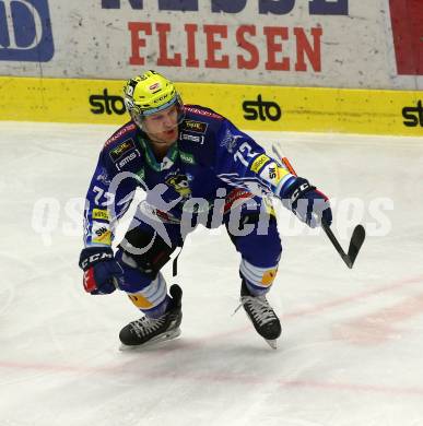 EBEL. Eishockey Bundesliga. EC VSV gegen BEMER Pioneers Vorarlberg.   Torjubel John Hughes  (VSV). Villach, am 8.1.2023
Foto: Kuess
www.qspictures.net
---
pressefotos, pressefotografie, kuess, qs, qspictures, sport, bild, bilder, bilddatenbank