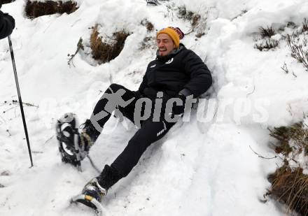 Fussball Bundesliga. Team Building Austria Klagenfurt.   Vesel Demaku.  Bad Kleinkirchheim, am 11.1.2023.
Foto: Kuess


---
pressefotos, pressefotografie, kuess, qs, qspictures, sport, bild, bilder, bilddatenbank