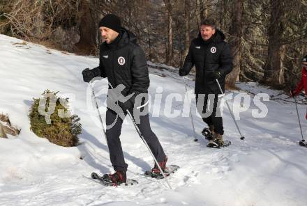 Fussball Bundesliga. Team Building Austria Klagenfurt.   Rico Benatelli, Thomas Lenuweit.  Bad Kleinkirchheim, am 11.1.2023.
Foto: Kuess


---
pressefotos, pressefotografie, kuess, qs, qspictures, sport, bild, bilder, bilddatenbank