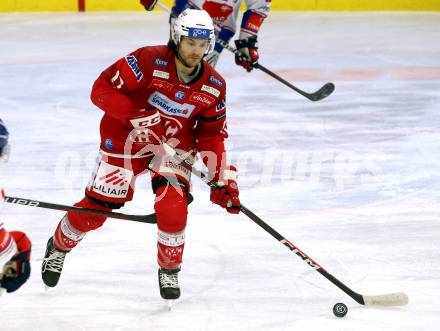 EBEL. Eishockey Bundesliga. EC KAC gegen  HC TIWAG Innsbruck. Manuel Ganahl (KAC). Klagenfurt, am 13.1.2023.
Foto: Kuess
www.qspictures.net
---
pressefotos, pressefotografie, kuess, qs, qspictures, sport, bild, bilder, bilddatenbank