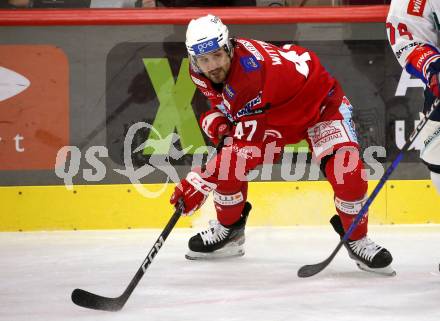 EBEL. Eishockey Bundesliga. EC KAC gegen  HC TIWAG Innsbruck. Marcel Witting (KAC). Klagenfurt, am 13.1.2023.
Foto: Kuess
www.qspictures.net
---
pressefotos, pressefotografie, kuess, qs, qspictures, sport, bild, bilder, bilddatenbank