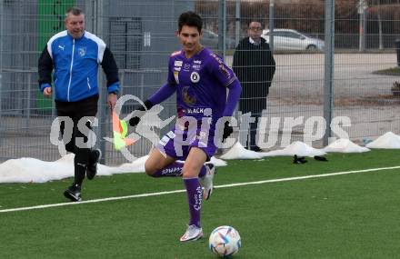 Fussball Testspiel. SK Austria KLagenfurt gegen Voelkermarkt.  Sebastian Soto . Klagenfurt, am 14.1.2023.
Foto: Kuess


---
pressefotos, pressefotografie, kuess, qs, qspictures, sport, bild, bilder, bilddatenbank