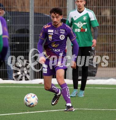 Fussball Testspiel. SK Austria KLagenfurt gegen Voelkermarkt.   Vesel Demaku. Klagenfurt, am 14.1.2023.
Foto: Kuess


---
pressefotos, pressefotografie, kuess, qs, qspictures, sport, bild, bilder, bilddatenbank