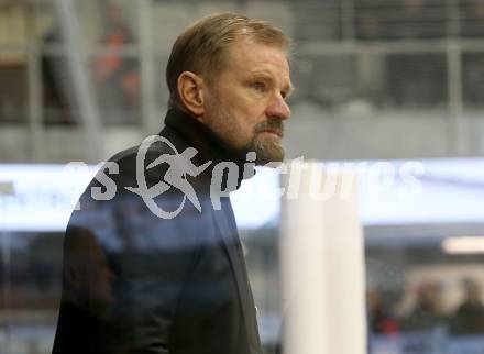 EBEL. Eishockey Bundesliga. EC KAC gegen  Hydro Fehervar AV 19.   Trainer Petri Matikainen (KAC). Klagenfurt, am 17.1.2023.
Foto: Kuess
www.qspictures.net
---
pressefotos, pressefotografie, kuess, qs, qspictures, sport, bild, bilder, bilddatenbank