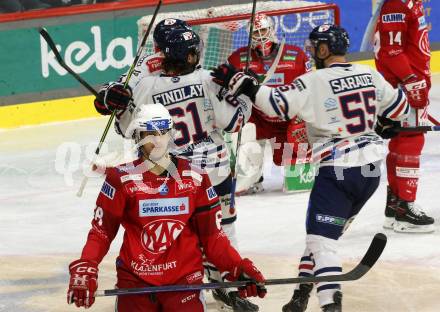 EBEL. Eishockey Bundesliga. EC KAC gegen  Hydro Fehervar AV 19.   Torjubel Fehervar. Klagenfurt, am 17.1.2023.
Foto: Kuess
www.qspictures.net
---
pressefotos, pressefotografie, kuess, qs, qspictures, sport, bild, bilder, bilddatenbank