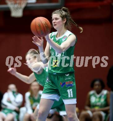 Basketball Damen Superliga. Grunddurchgang 11. Runde. KOS Celovec Damen gegen UBI Graz. Camilla Neumann  (Graz). Klagenfurt, 21.1.2023.
Foto: Kuess
---
pressefotos, pressefotografie, kuess, qs, qspictures, sport, bild, bilder, bilddatenbank