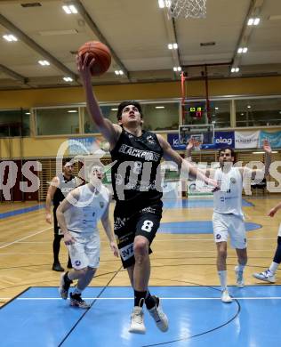 Basketball 2. Liga 2022/2023. Grunddurchgang 13. Runde.  KOS Celovec gegen  Guessing Blackbirds.   Bernhard Koch (Guessing). Klagenfurt, am 21.1.2023.
Foto: Kuess
www.qspictures.net
---
pressefotos, pressefotografie, kuess, qs, qspictures, sport, bild, bilder, bilddatenbank