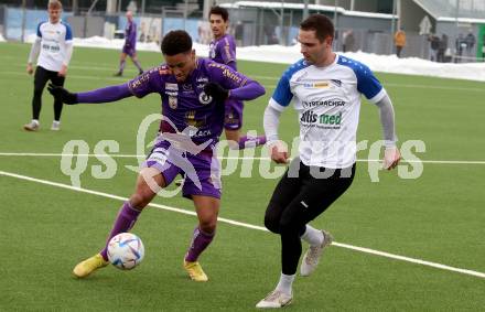 Fussball Testspiel. SK Austria Klagenfurt gegen Treibach. Michael Blauensteiner   (Klagenfurt). Klagenfurt, am 28.1.2023.
Foto: Kuess


---
pressefotos, pressefotografie, kuess, qs, qspictures, sport, bild, bilder, bilddatenbank