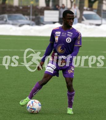 Fussball Testspiel. SK Austria Klagenfurt gegen Treibach.  SOLOMON BONNAH  (Klagenfurt). Klagenfurt, am 28.1.2023.
Foto: Kuess


---
pressefotos, pressefotografie, kuess, qs, qspictures, sport, bild, bilder, bilddatenbank