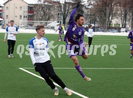 Fussball Testspiel. SK Austria Klagenfurt gegen Treibach.   Simon Straudi (Klagenfurt). Klagenfurt, am 28.1.2023.
Foto: Kuess


---
pressefotos, pressefotografie, kuess, qs, qspictures, sport, bild, bilder, bilddatenbank